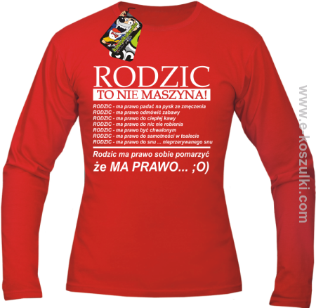 Rodzic to nie maszyna - Longsleeve męski