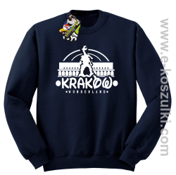 Kraków wonderland - bluza bez kaptura STANDARD granatowa
