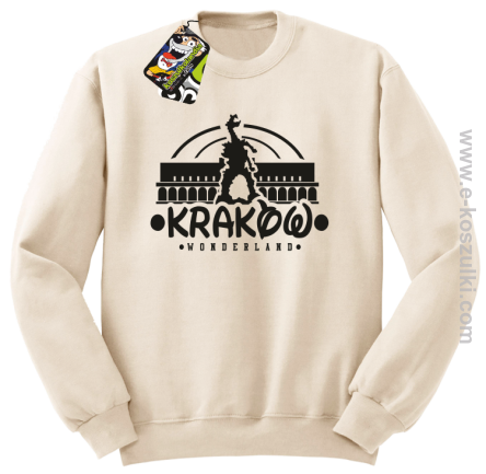 Kraków wonderland - bluza bez kaptura STANDARD beżowa