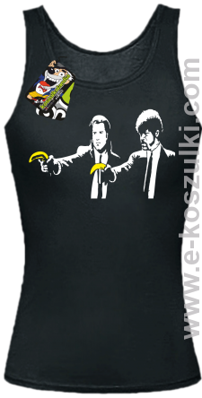 Banana Boys Pulp Fiction - top damski czarny