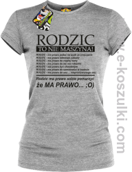 Rodzic to nie maszyna - Koszulka damska melanż