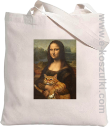 Mona Lisa z kotem - torba eko 