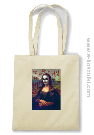 Mona Lisa Hello Jocker - torba eko beżowa