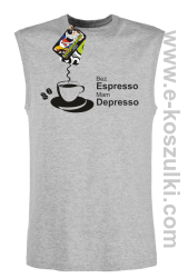 Bez Espresso Mam Depresso - bezrękawnik męski melanż 