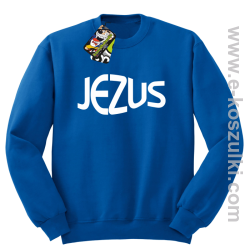 Jezus Christ Symbolic - bluza z kapturem niebieska 