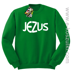 Jezus Christ Symbolic - bluza z kapturem zielona 