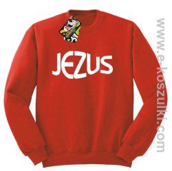 Jezus Christ Symbolic - bluza z kapturem czerwona