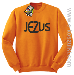 Jezus Christ Symbolic - bluza z kapturem pomarańczowa