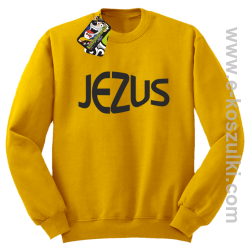 Jezus Christ Symbolic - bluza z kapturem żółta