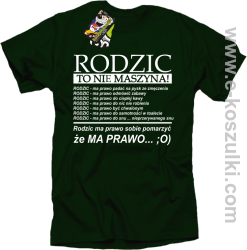 Rodzic to nie maszyna - Koszulka męska butelka