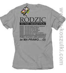 Rodzic to nie maszyna - Koszulka męska melanż