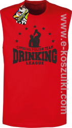 Official Polish Team Drinking League - bezrękawnik męski czerwony