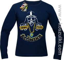 Ciemno strona Ślunska - longsleeve męski granatowy