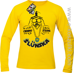 Ciemno strona Ślunska - longsleeve męski żółty