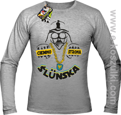 Ciemno strona Ślunska - longsleeve męski melanż 