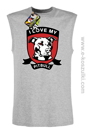 I Love My Pitbull - bezrękawnik męski 