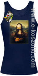 Mona Lisa Mother Ducker - top damski granatowy