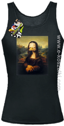 Mona Lisa Mother Ducker - top damski czarny