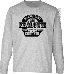 Prawdziwi królowie rodzą się w grudniu - longsleeve dziecięcy melanż 