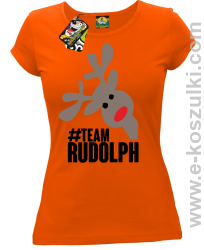 #TeamRudolph ART - koszulka damska pomarańczowa