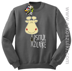 PSITUL ZILAFKE przytul żyrafkę - Bluza STANDARD grafit