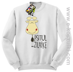 PSITUL ZILAFKE przytul żyrafkę - Bluza STANDARD biała