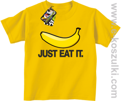 JUST EAT IT Banana - koszulka dziecięca żółta