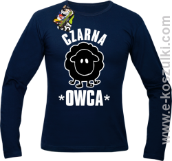 Czarna owca - Black Sheep -  Longsleeve męski granatowy