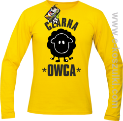 Czarna owca - Black Sheep -  Longsleeve męski żółty