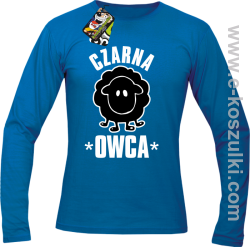 Czarna owca - Black Sheep -  Longsleeve męski niebieski 