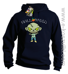 Halloween Cartoon Monsters - Bluza z kapturem granat