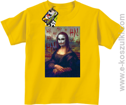 Mona Lisa Hello Jocker - koszulka dziecięca żółta