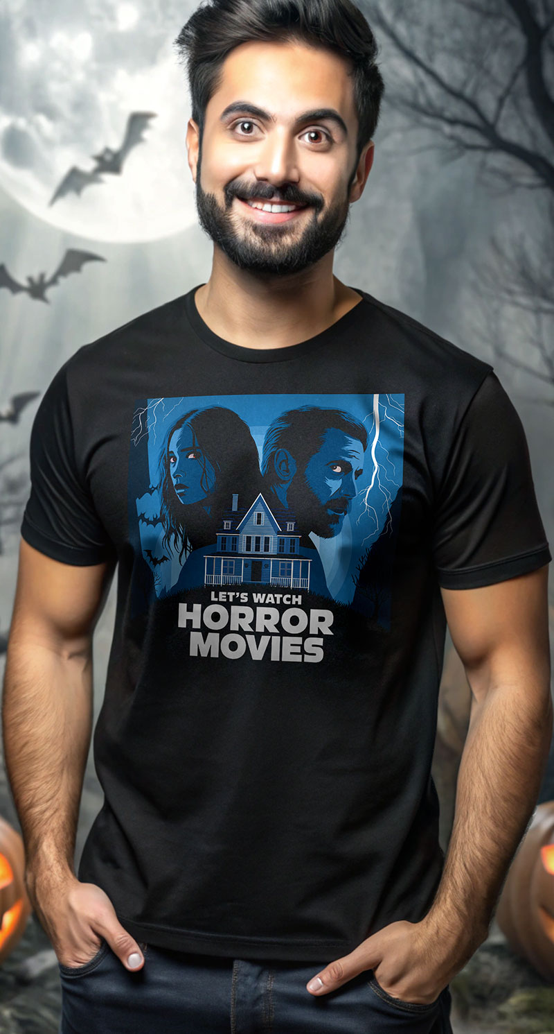 Let`s watch Horror Movies - koszulka męska